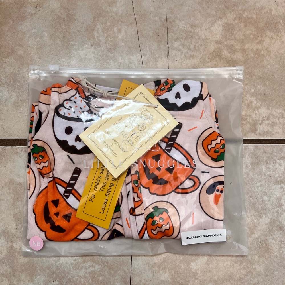 Little snuggles bamboo Halloween cookies